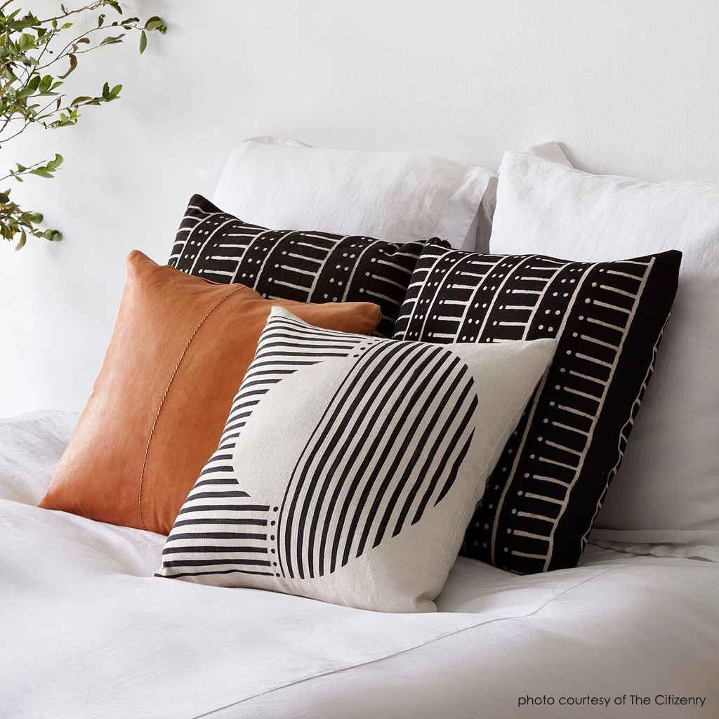 seasonal organic throw pillows
