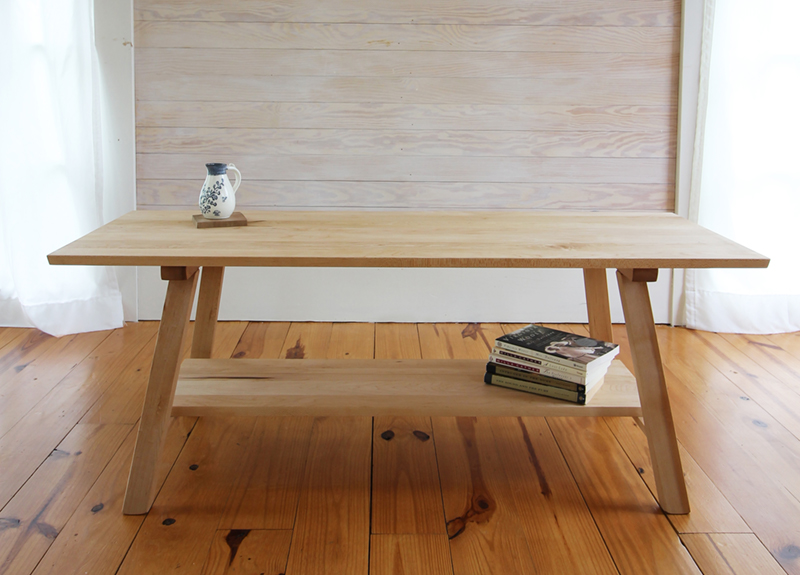 natural wood table