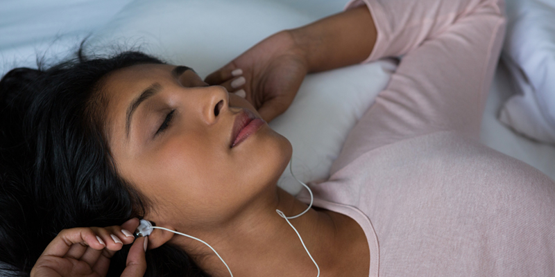 listening to music in bed