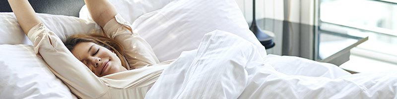 wake up feeling rested