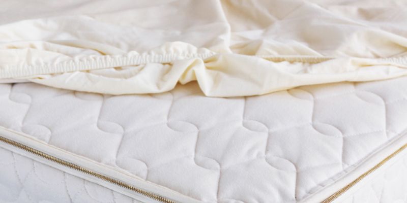 Organic waterproof mattress protector by Savvy Rest.