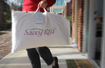 organic pillows and more at Savvy Rest Natural Bedroom