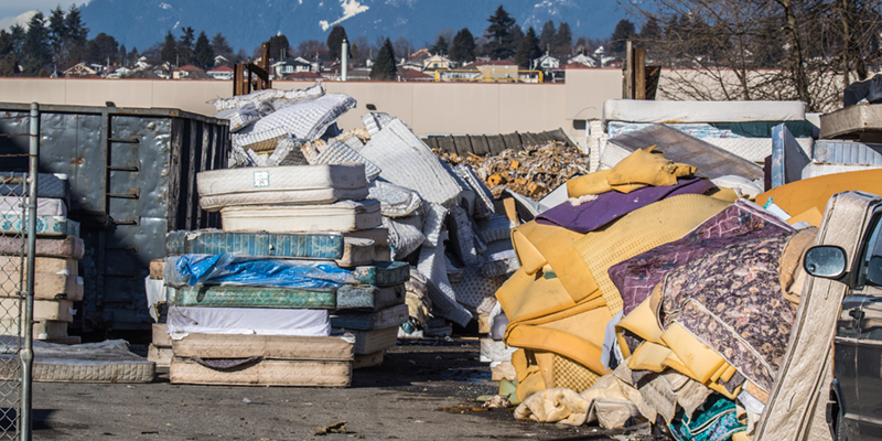 mattresses in landfill