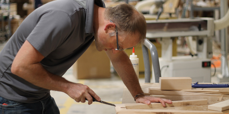 Savvy Rest's natural furniture woodshop