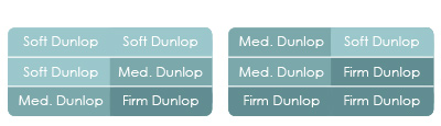 organic Dunlop latex mattress configurations