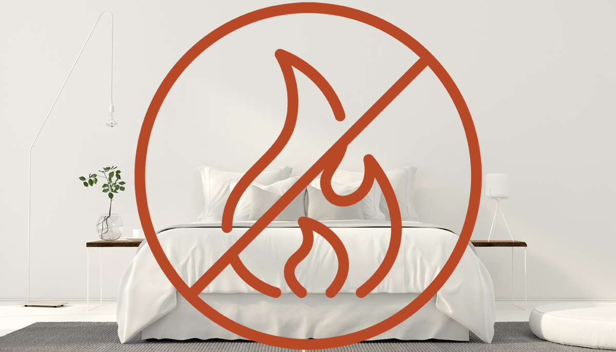 mattress topper no flame retardant