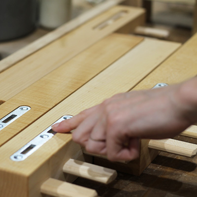 Savvy Rest natural platform bed posts