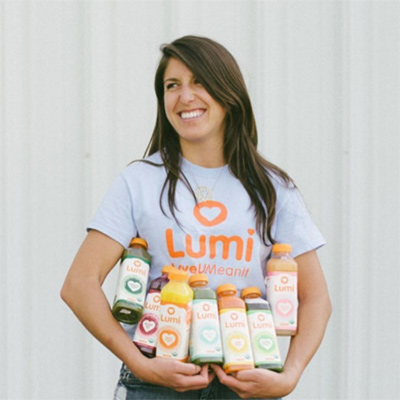 Hillary Lewis, Founder of Lumi organic juice company