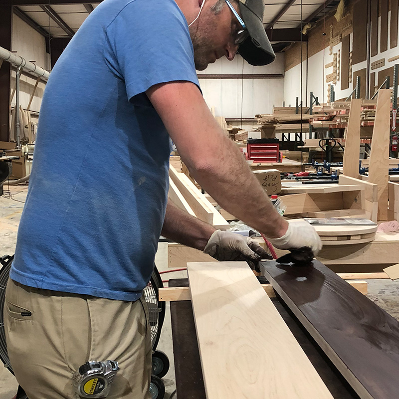 furniture with zero-VOC stains