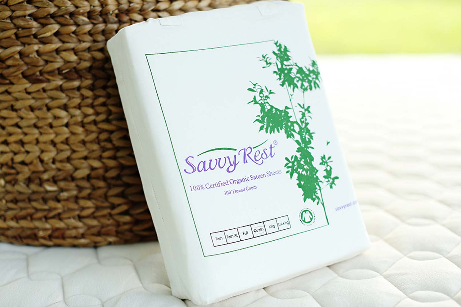 Organic cotton sheets from Savvy Rest