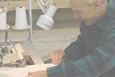 Sewing organic pillows