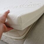 Soft Talalay latex in an organic cotton knit casing
