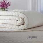 Savvy Rest organic mattress topper made with supportive natural latex.