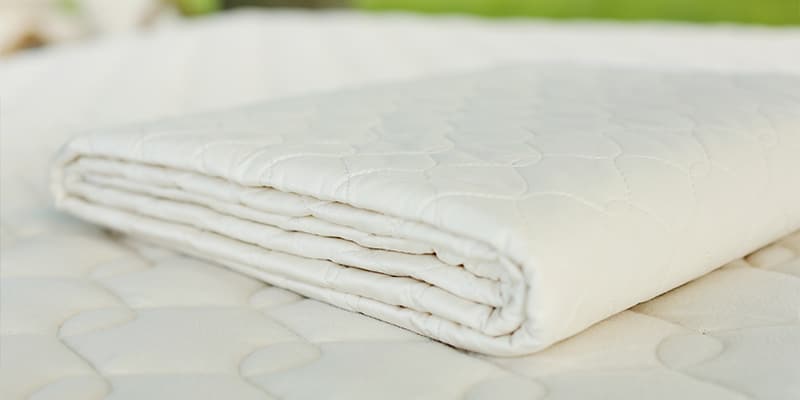 Natural cotton mattress pad