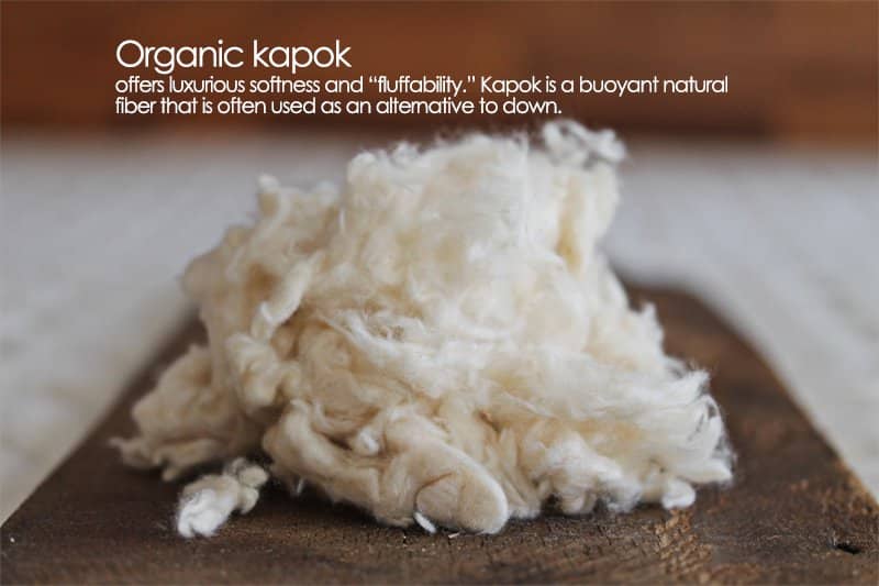 organic pillows filled with kapok fiber