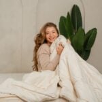 Cozy duvet insert filled with certified organic wool