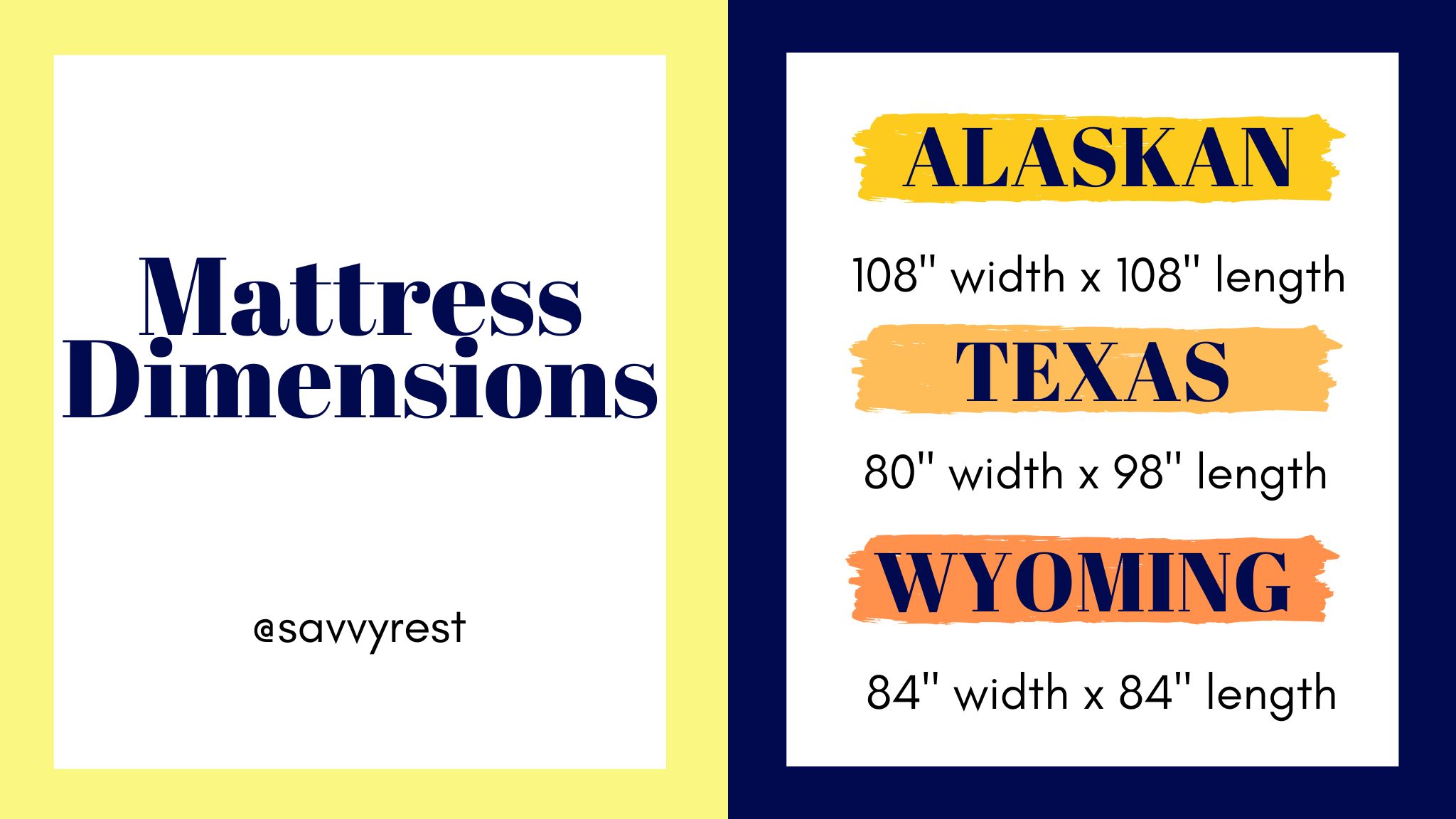 Alaskan King 2 Mattress dimensions